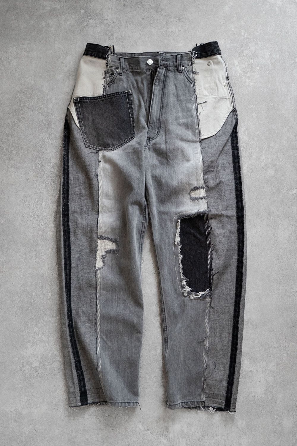 CENTER SEAM LOOSE FIT / センターシーム ルーズ フィット リメイク デニム