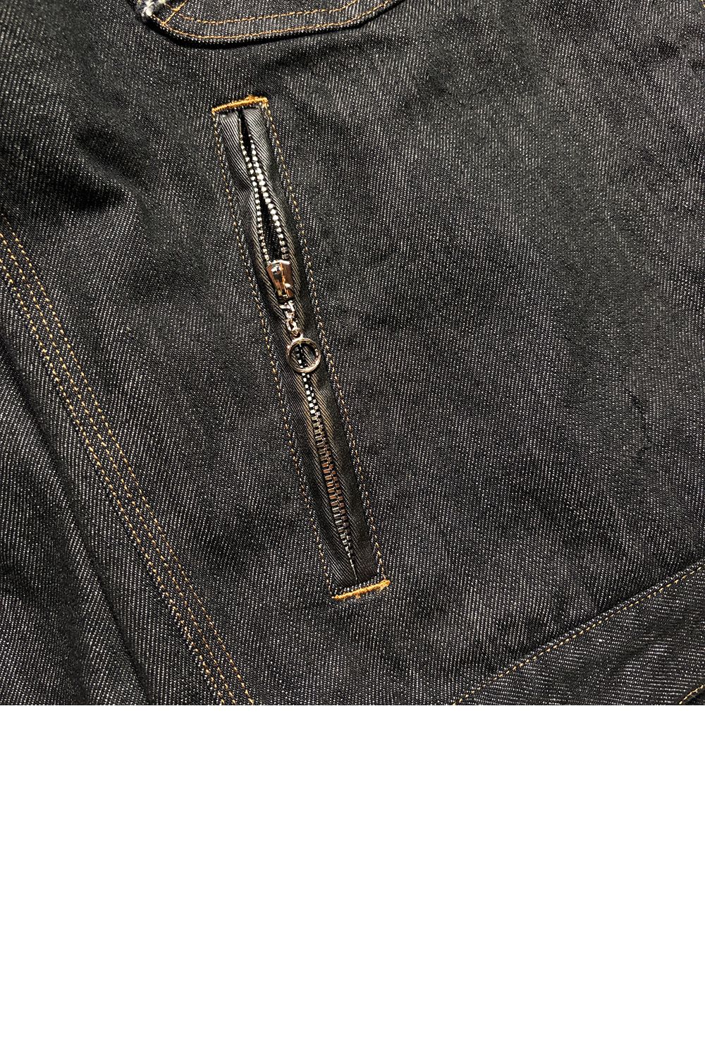 11.5oz DENIM JKT / PAT / 11.5オンス デニム ジャケット レザークロスガンパッチ