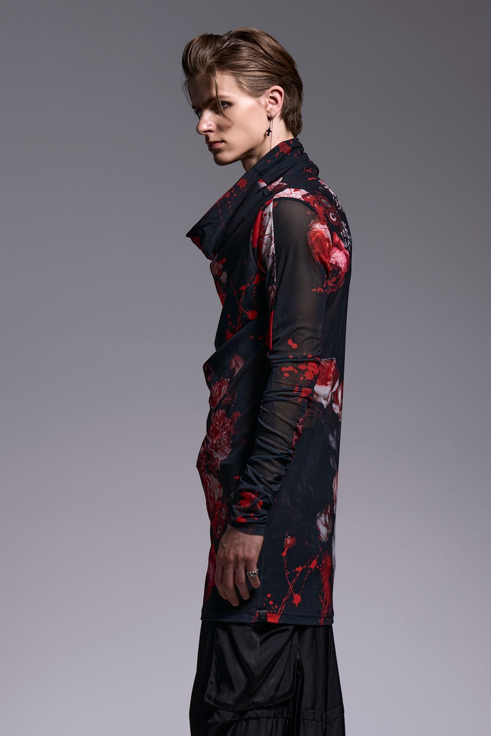 Flora Mesh Loose High Neck / フローラメッシュ ルーズハイネック