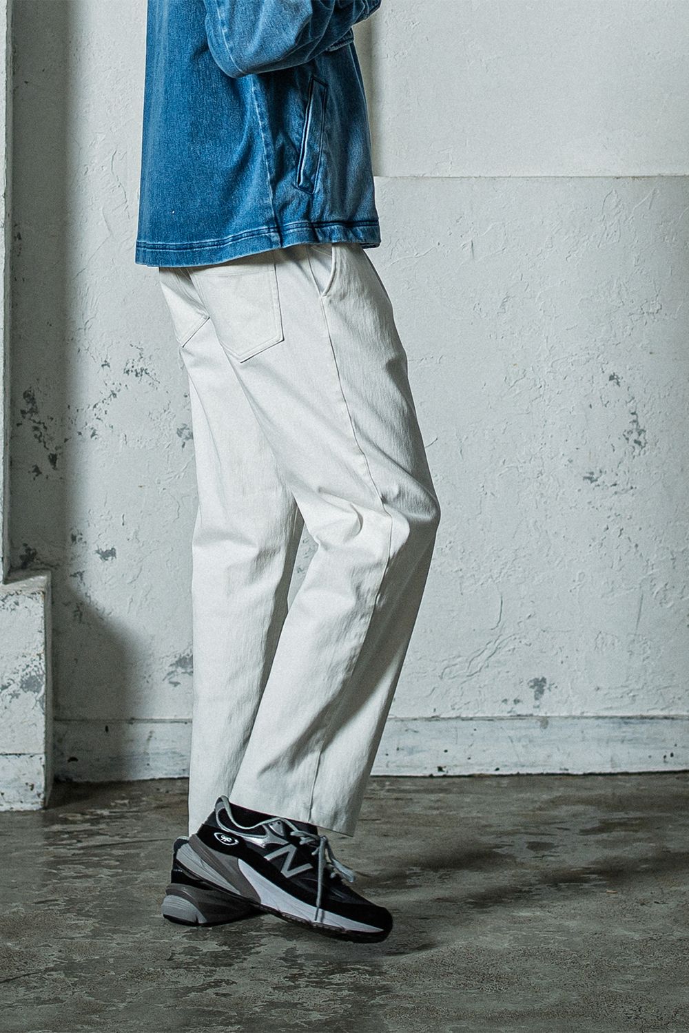 RESOUND CLOTHING - EX DENIM JERSEY WIDE PT / EXデニム