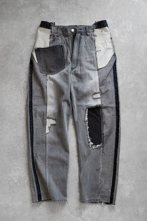 CENTER SEAM LOOSE FIT / センターシーム ルーズ フィット リメイク デニム