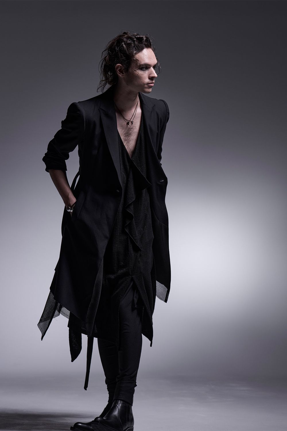 TWS Tropical Long Flare Jacket / TWSトロピカル ロングフレアジャケット