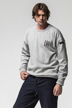 FRIDAY STANDARD LOGO VELOURS FLEECE TRINER / FRIDAYコラボ スタンダードロゴ 裏ベロアフリーストレーナー
