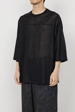 RAMIE KNIT BALL GAMES 3/4 SLEEVE TEE / ラミーニット ボールゲーム 3/4スリーブTシャツ