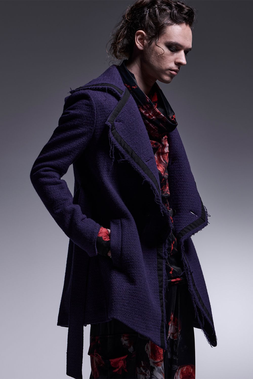 格安新品  kiryuyrik - ツイードカット / Jacket Napoleon Off Cut Tweed ジャケット・アウター