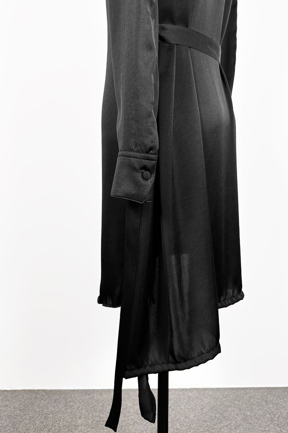 Kiryuyrik/キリュウキリュウ スタンドカラーフレアシャツ kiryuyrik - Vintage Satin Stand Collar Flare Shirt