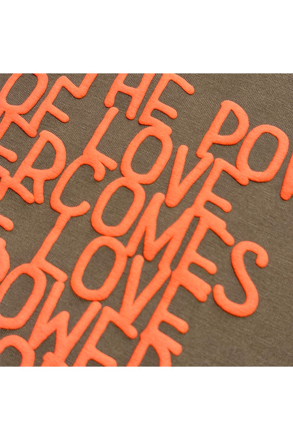 ORG/CO S/TEE MESS/SW / オーガニックコットン ショートスリーブ Tシャツ / メッセージプリント スワロフスキー