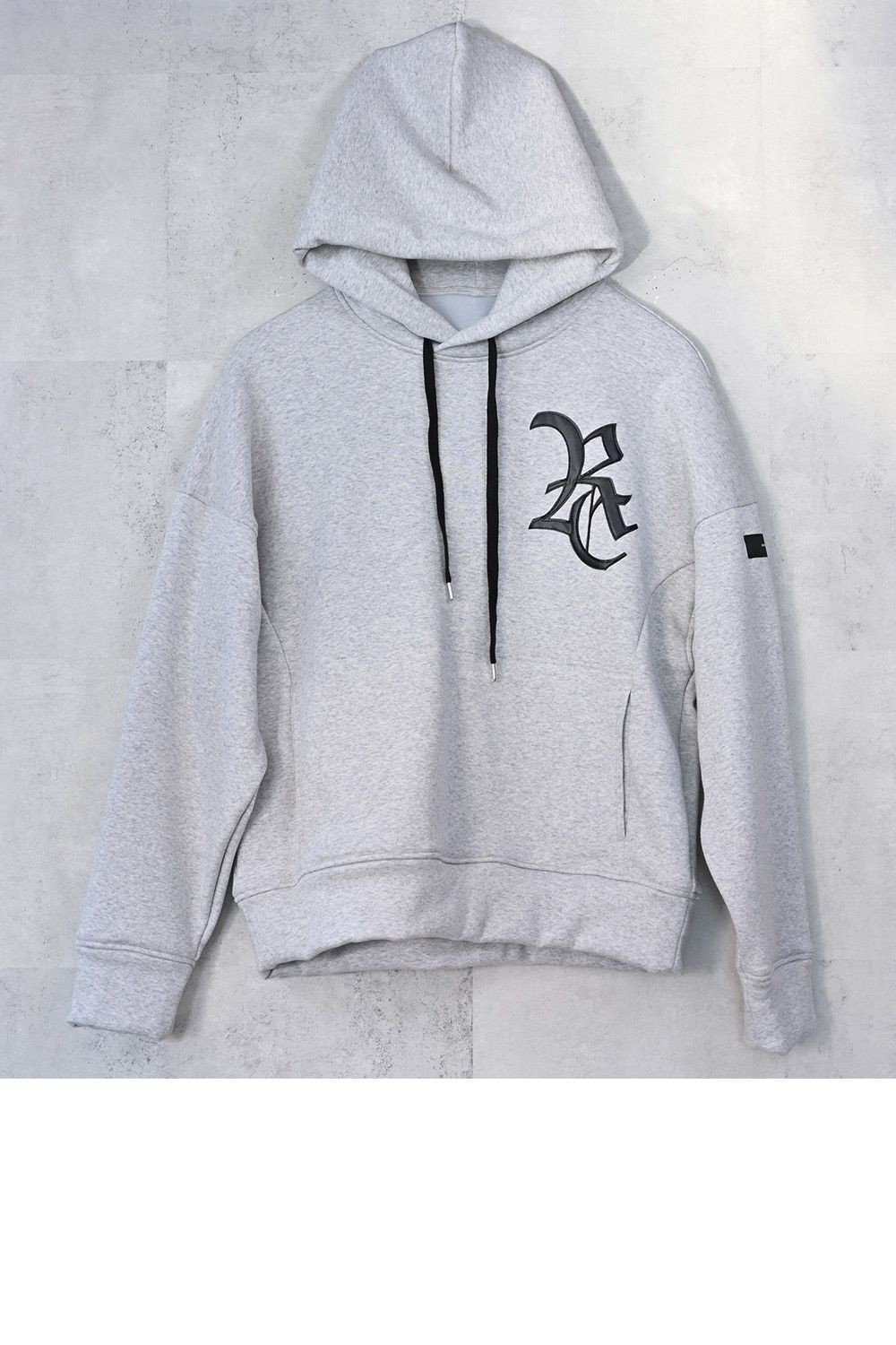 RC velours fleece hoodie / RCロゴ 裏起毛 ベロア フリース フーディー