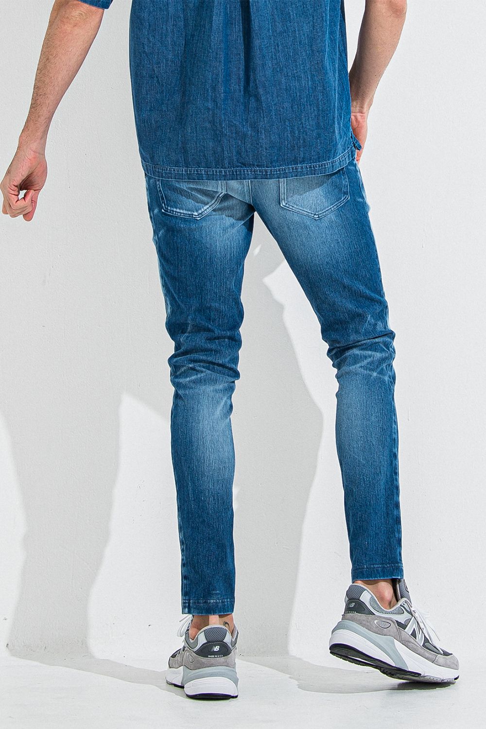 DENIM JERSEY CHRIS EASY TUCK PT / デニム ジャージ クリス イージー タック パンツ