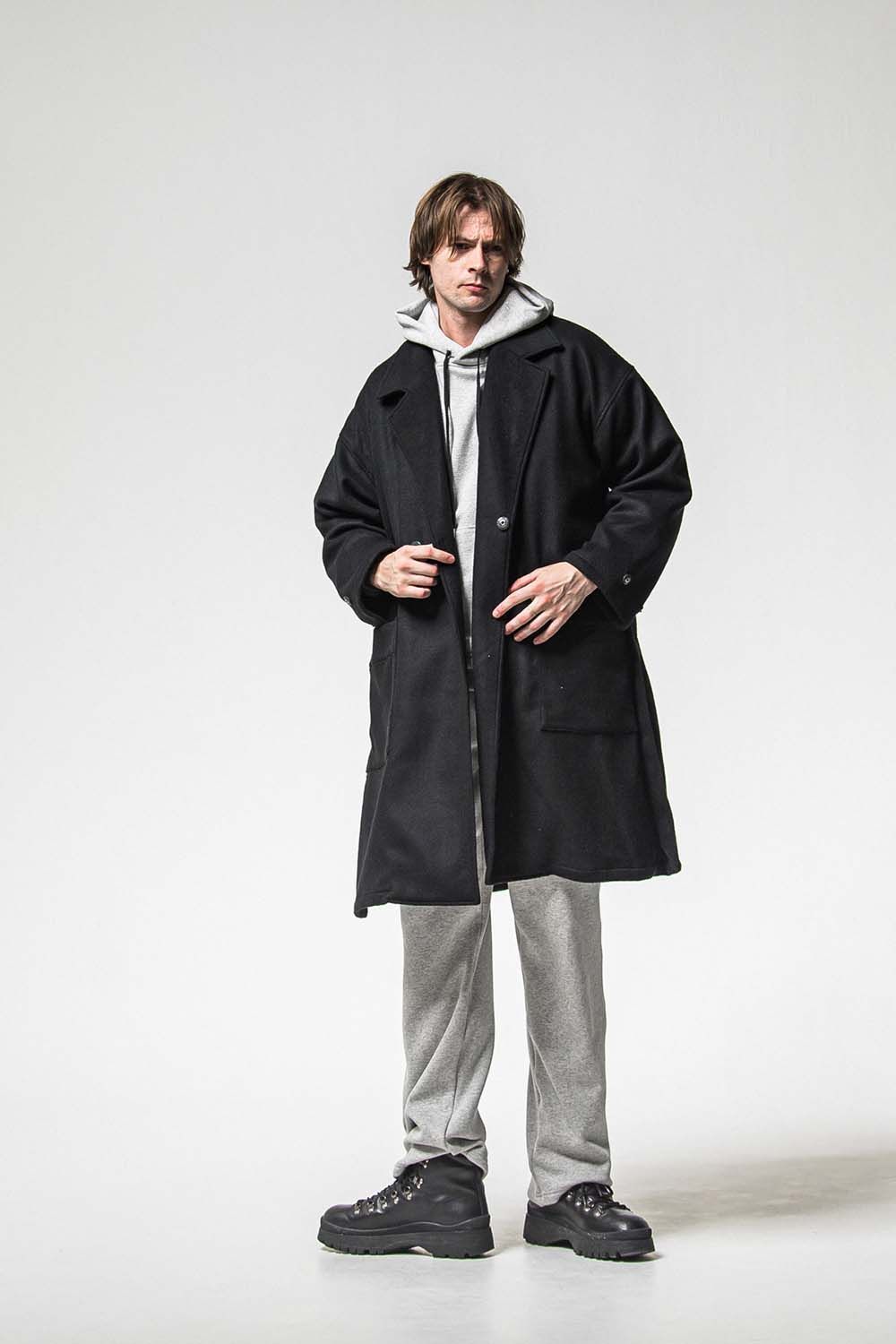 GOWN OVER COAT / オーバーサイズ ガウン コート