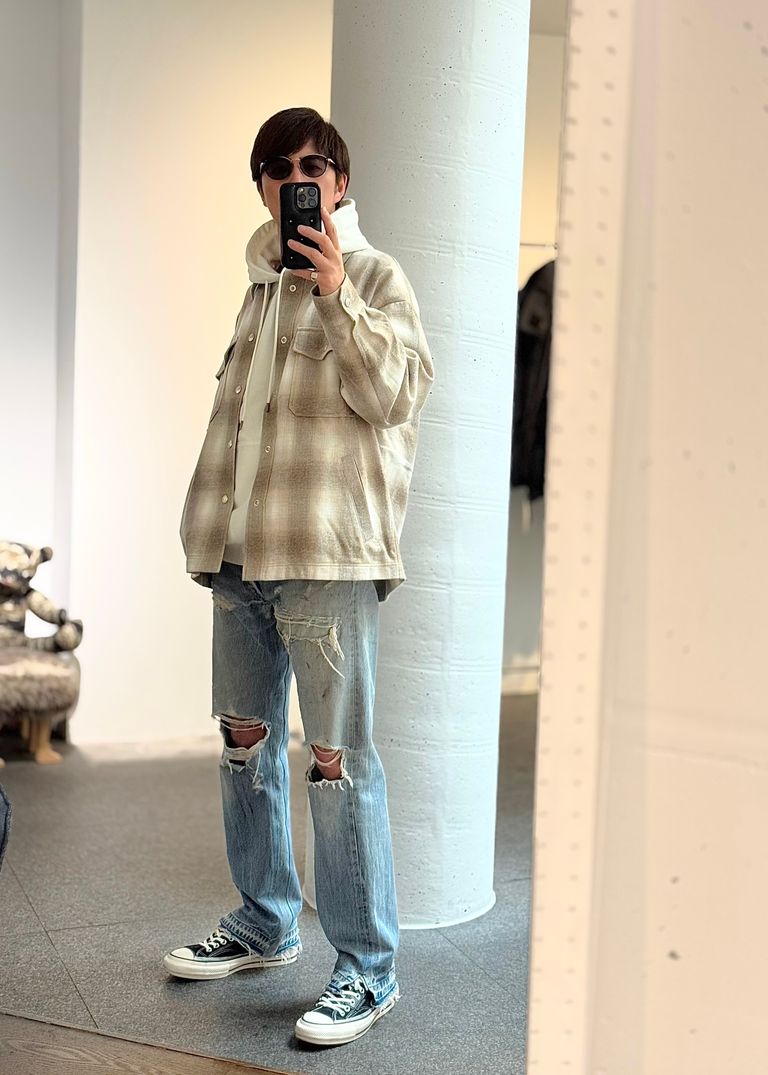 【RESOUND CLOTHING】FLANNEL CHECK JK