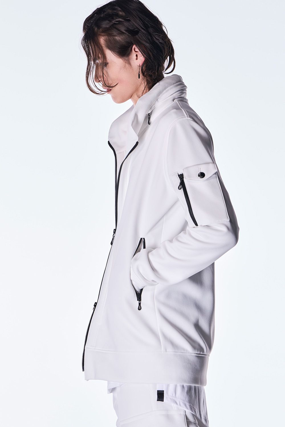 Double Knit Jersey Stand Collar Blouson / ダブル ニット ジャージ スタンドカラー ブルゾン