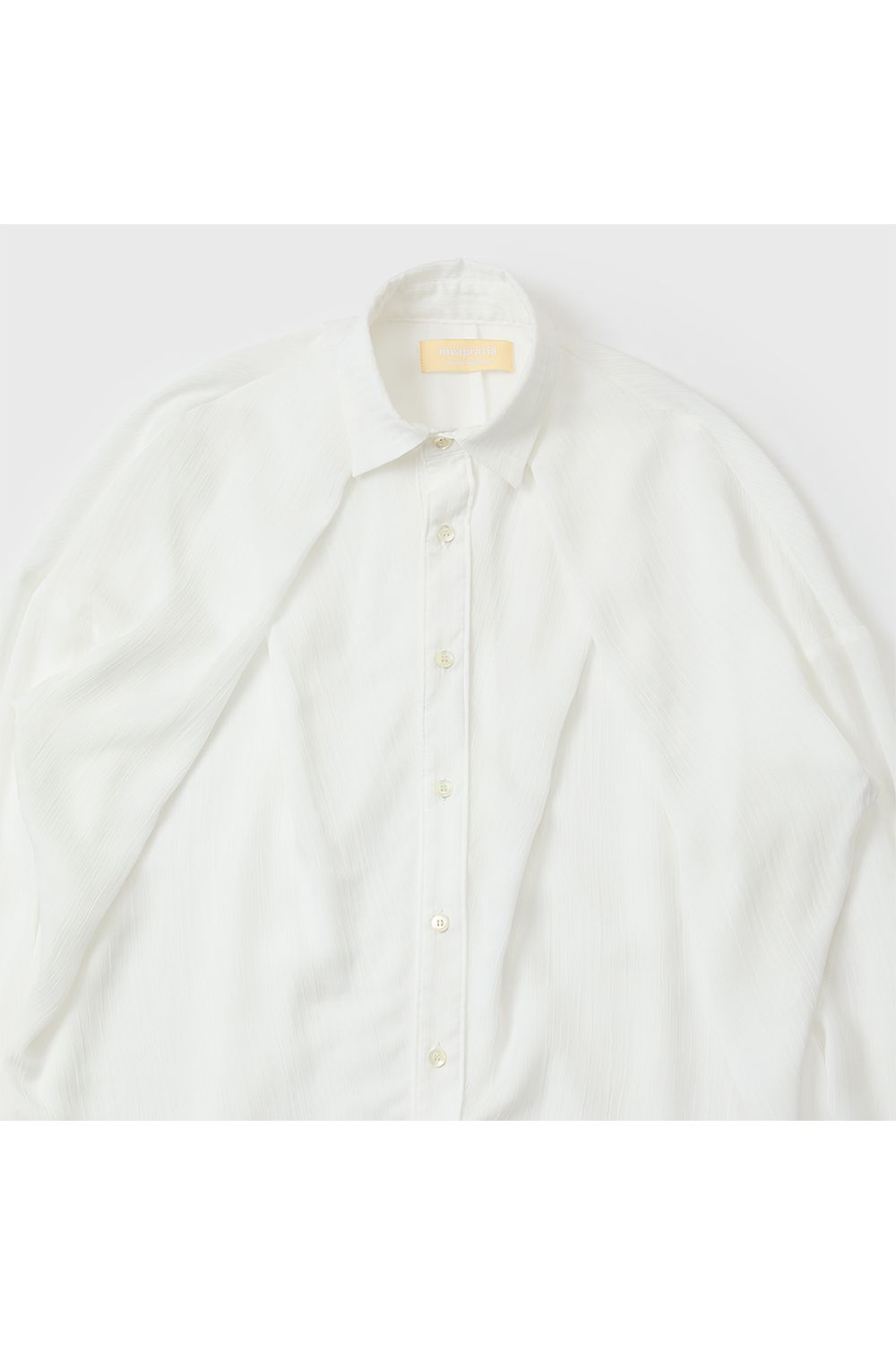 Cross tuck sheer shirt / クロス タック シアー シャツ