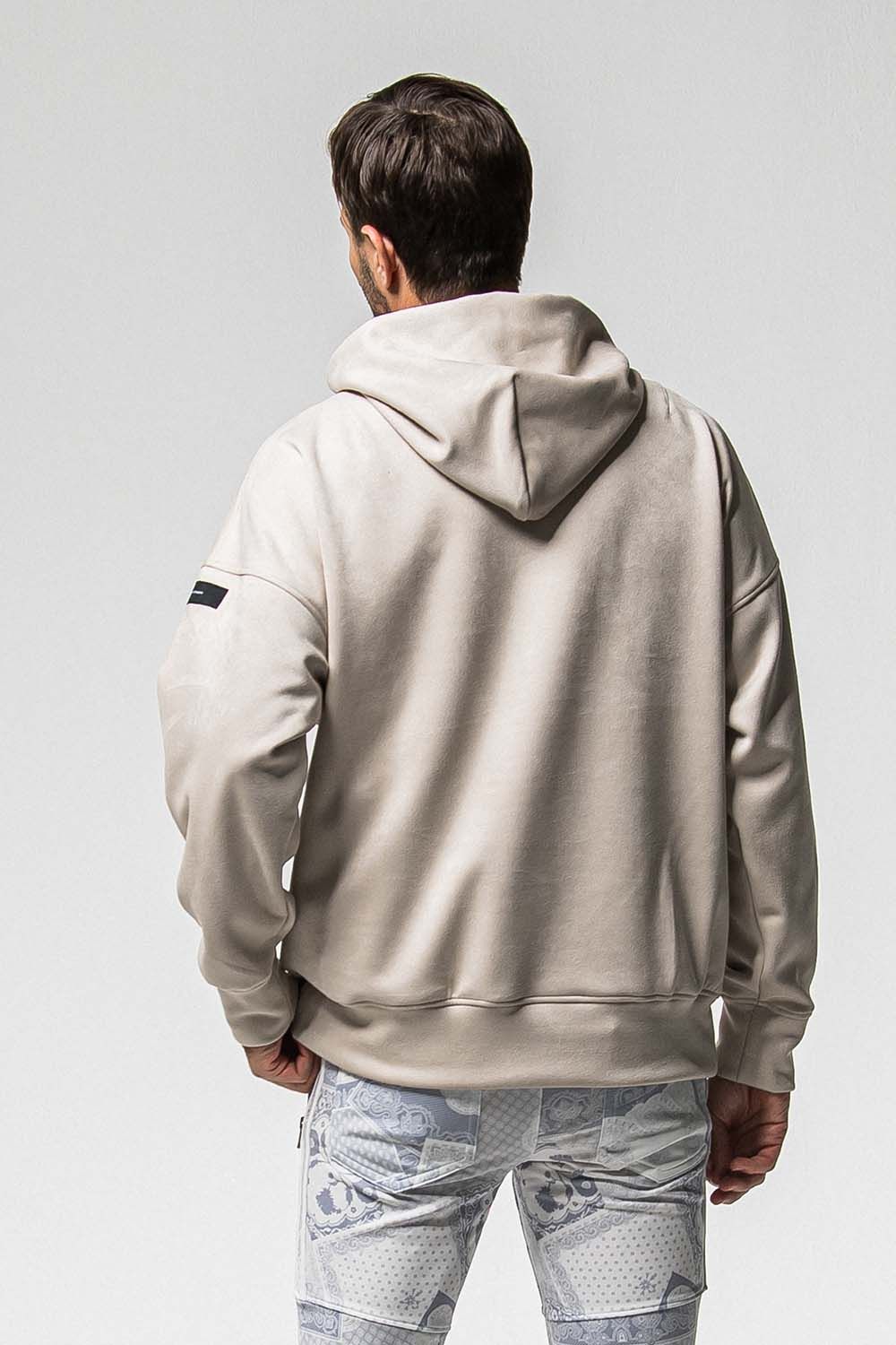 SUEDE LOOSE HOODIE / スウェード ルーズ フーディ