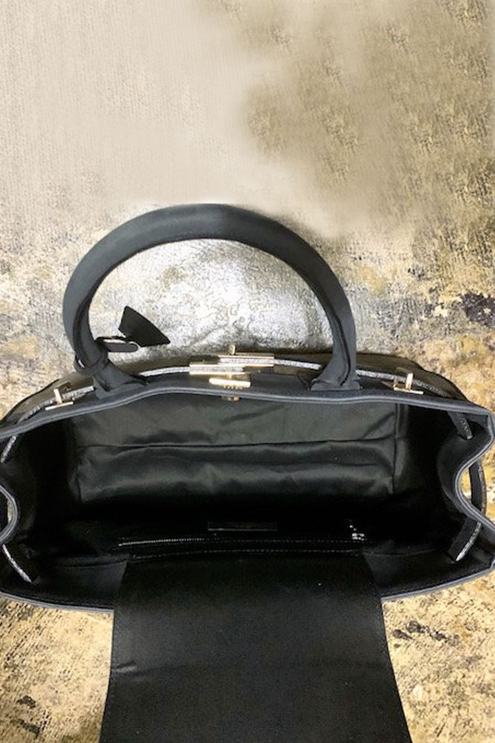 TOTE(S) BLACK × KAHKI - REMAKEVINTAGE / トート(S)