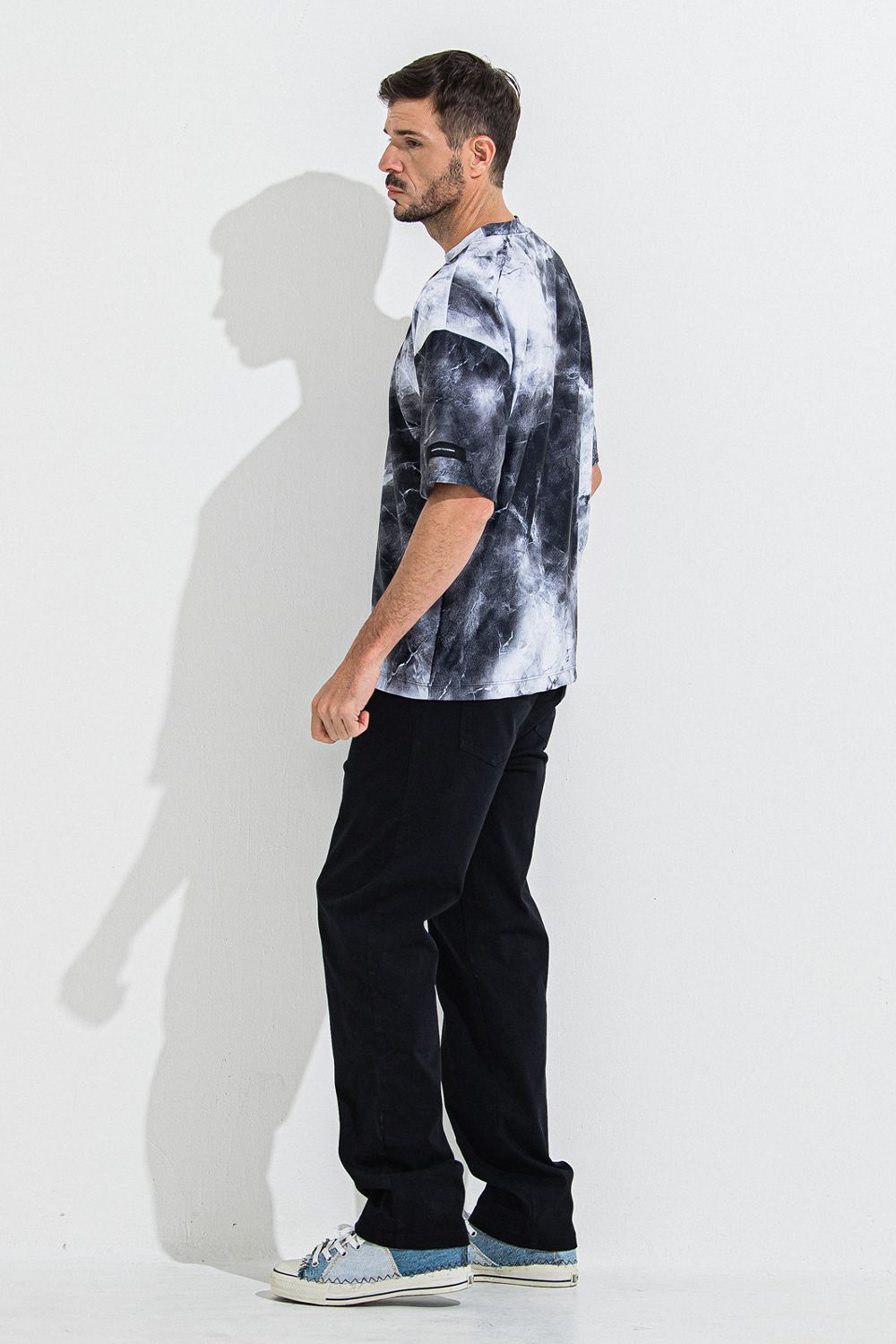 MARBLE RASH OVER T / マーブル オーバーサイズ ラッシュガード Tシャツ