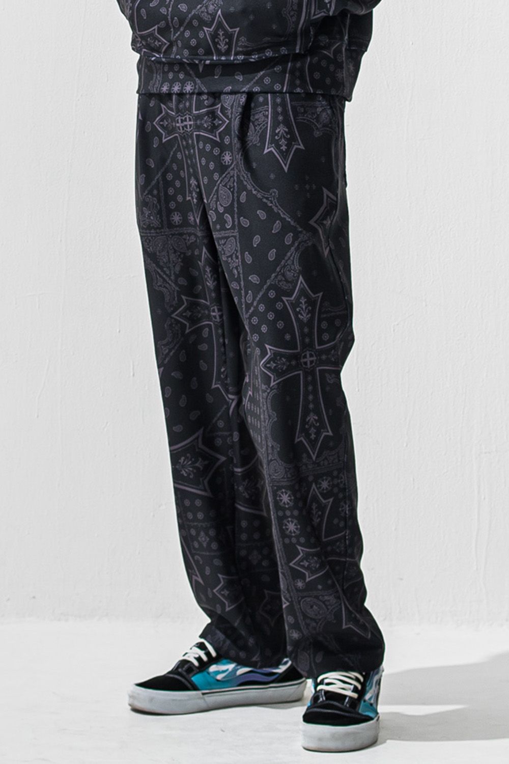 CHRIS EASY WIDE TUCK PANTS / クリス イージー ワイド タックパンツ スラックスイージーパンツ