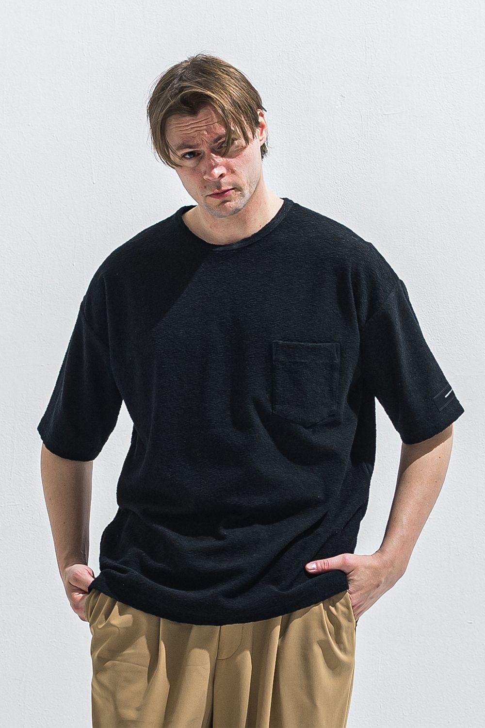 PILE OVER TEE / パイル オーバーサイズ ポケットTシャツ