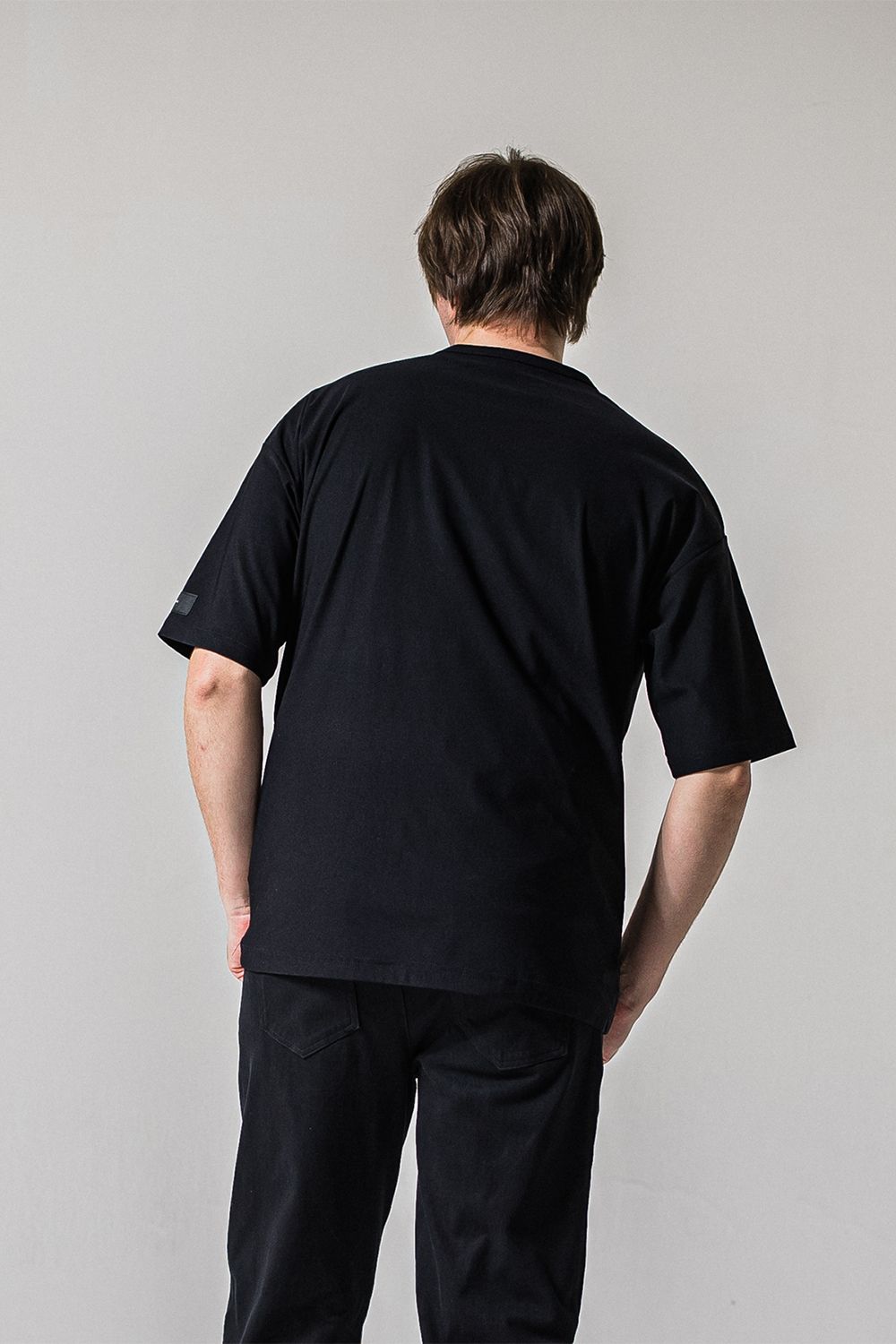 LEATHER POCKET OVER NYLON T / レザーポケット オーバー ナイロン Tシャツ