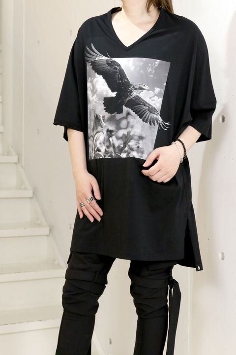 V Neck Dolman T-Shirt / Vネック ドルマンスリーブ Tシャツ