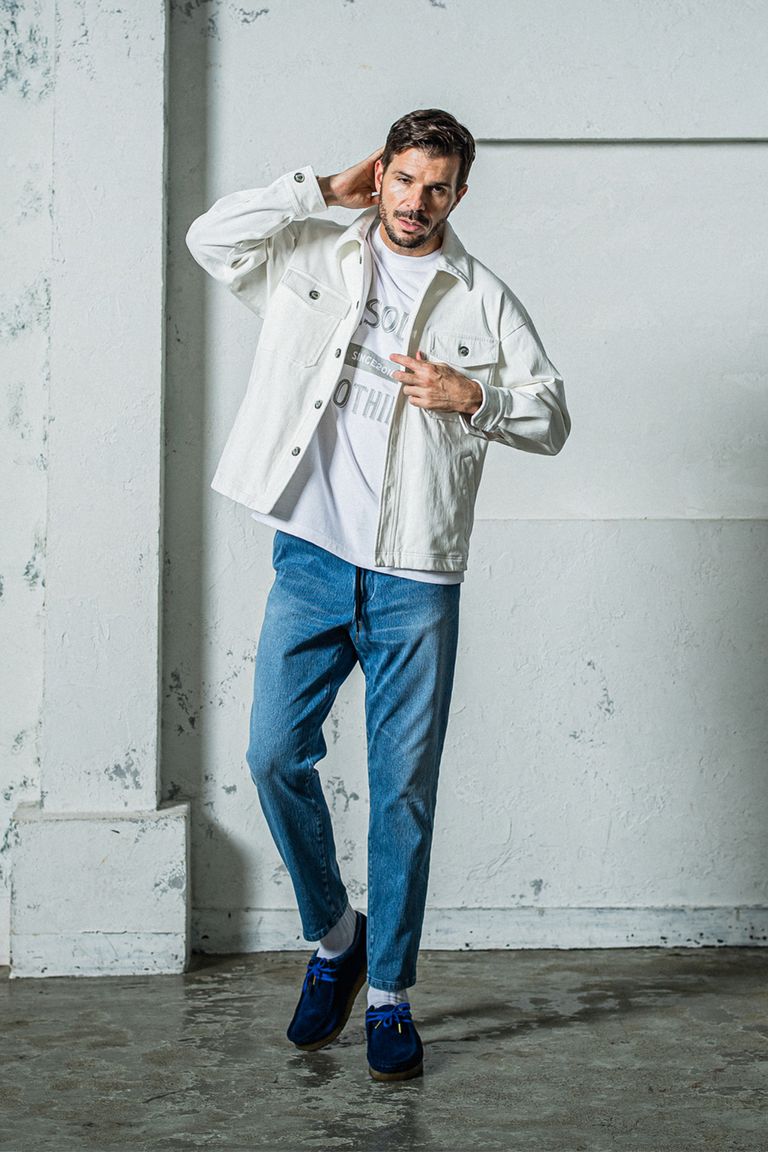 RESOUND CLOTHING - DENIM JERSEY OVER CPO / デニム ジャージー CPO 