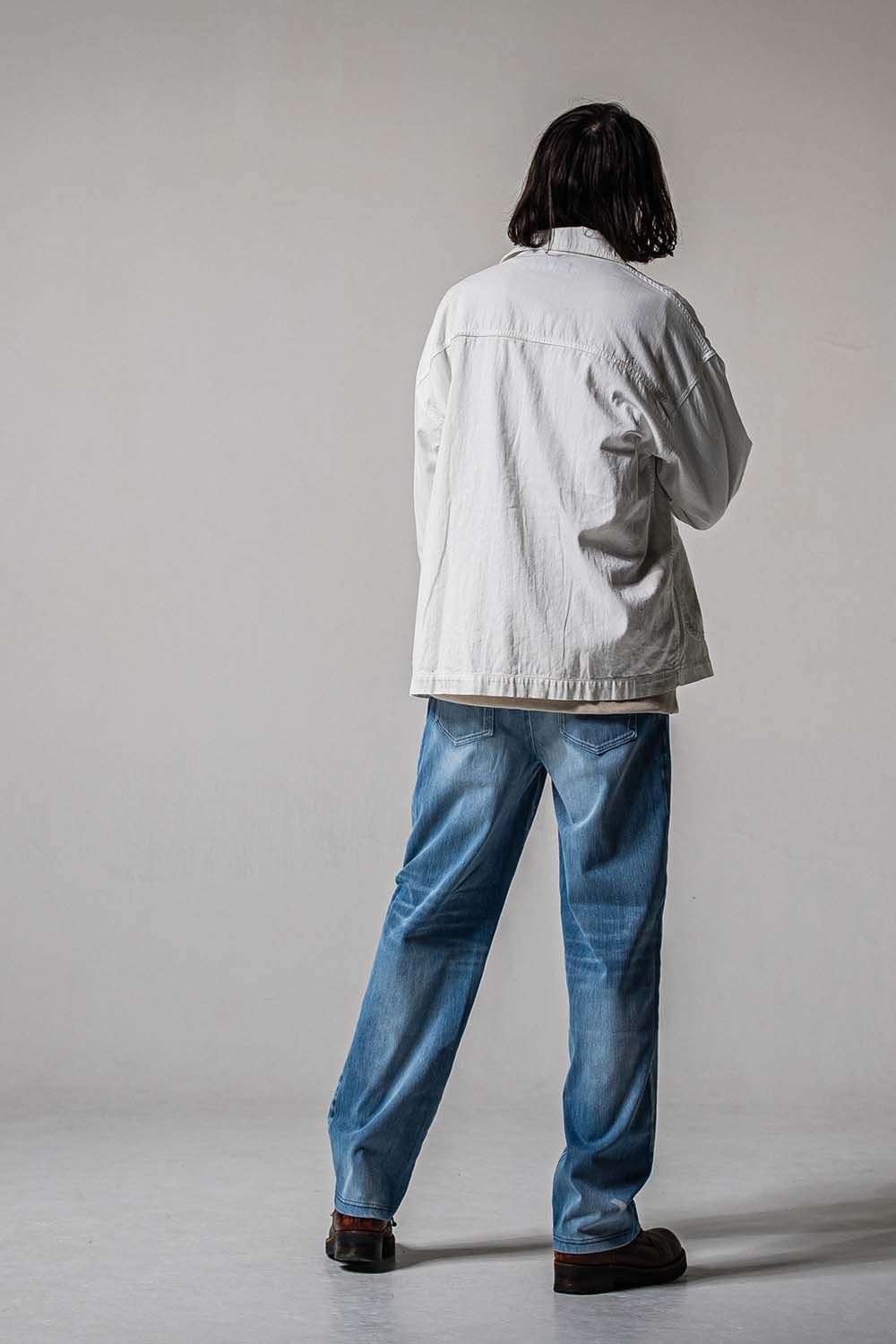 DENIM JERSEY WIDE PT / デニムジャージワイドパンツ