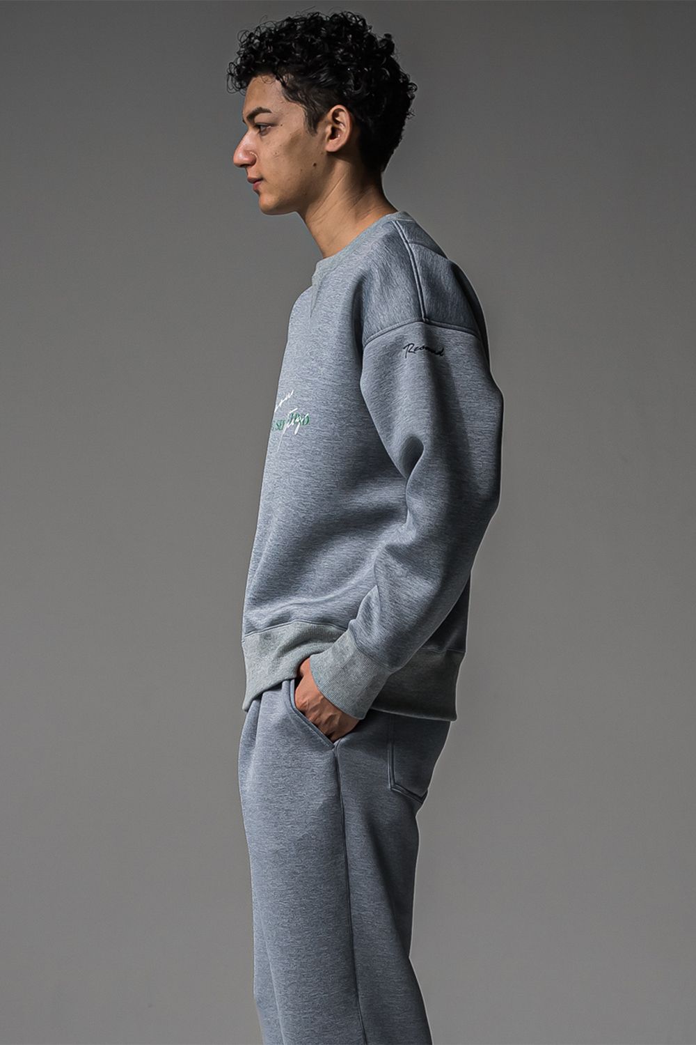 HD NOTHING DROP TRAINER / ドロップショルダー メッセージプリント ルーズトレーナー