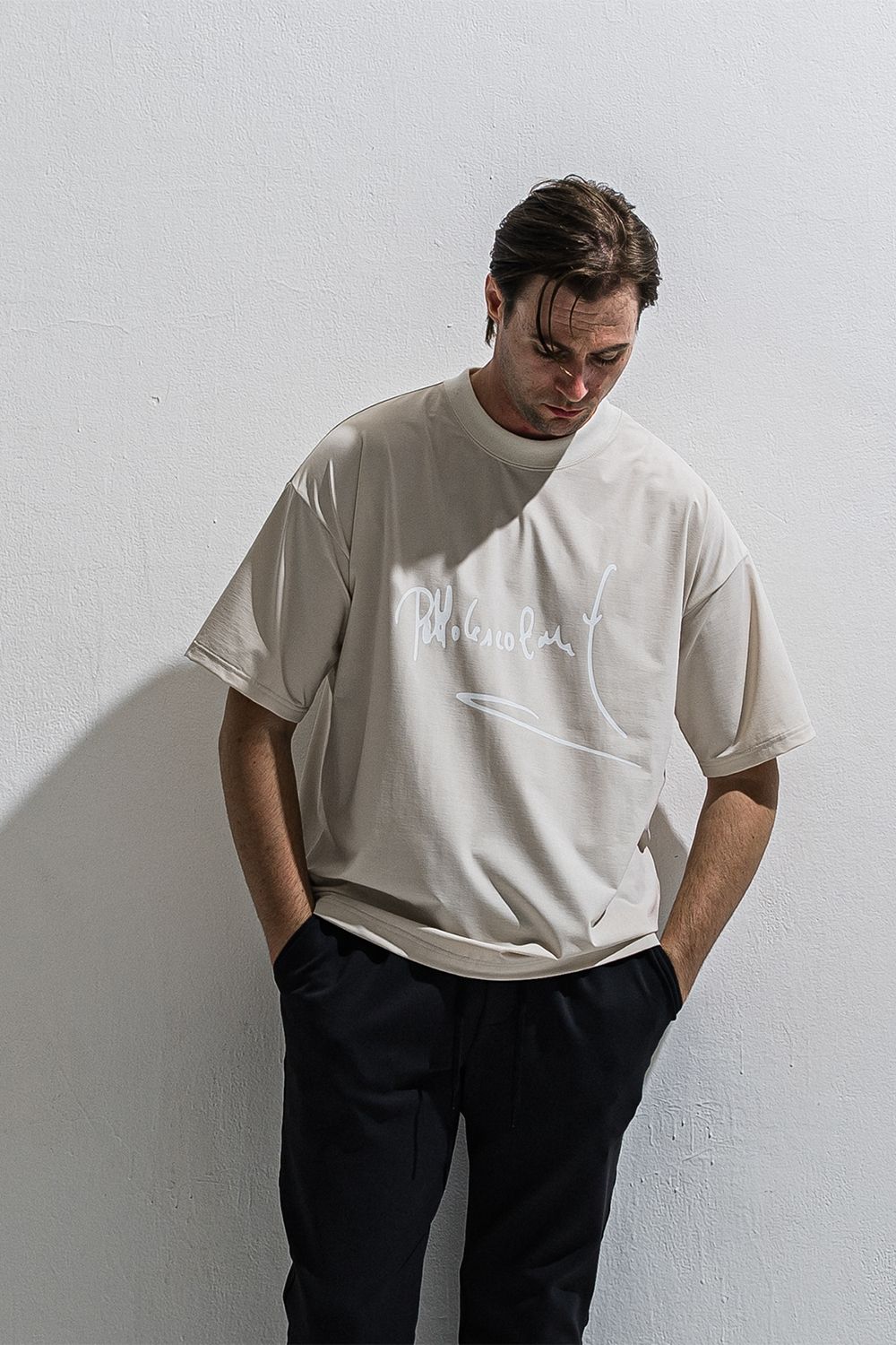 PB sign overnylon T / ナイロン オーバーサイズTシャツ