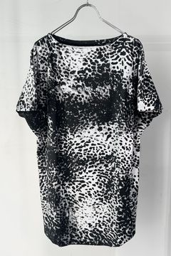 Leopard Pile French Sleeve-T / レオパード パイル フレンチスリーブTシャツ