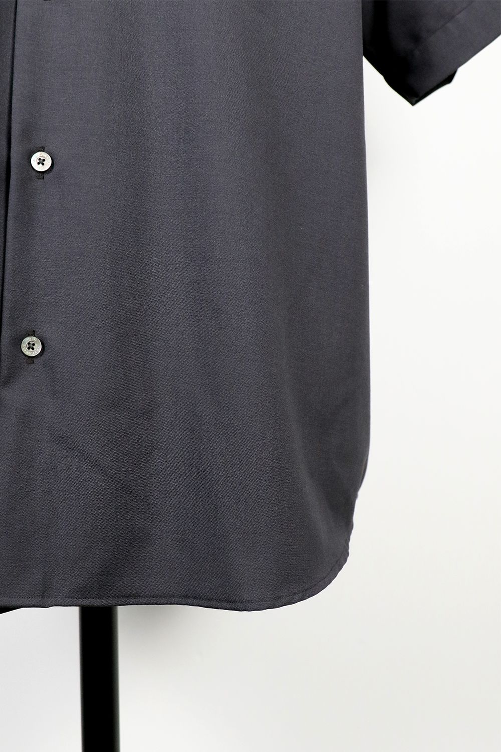 ORGANIC WOOL 2/80 TROPICAL COMFORT FIT SHIRT S/S / オーガニック ウール トロピカル コンフォートフィット ショートスリーブ シャツ