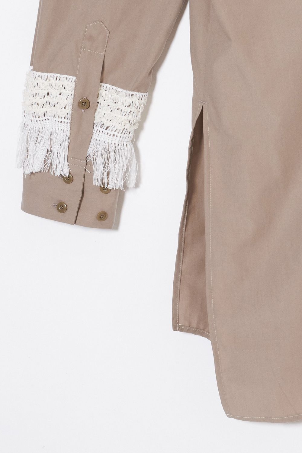 Fringe long shirt / フリンジ ロング シャツ