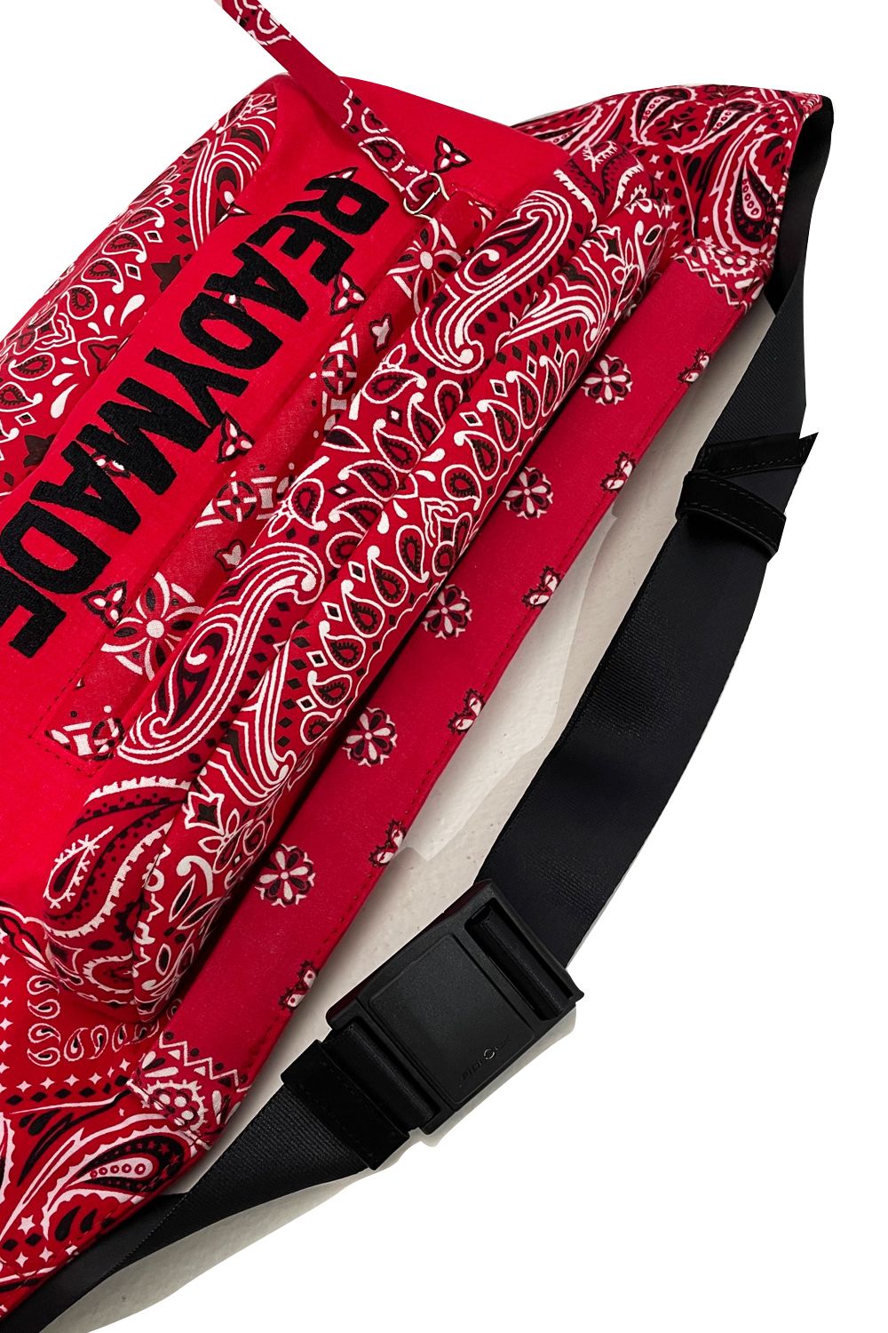 READYMADE - RED BANDANA BELT BAG(LOGO) | laid-back