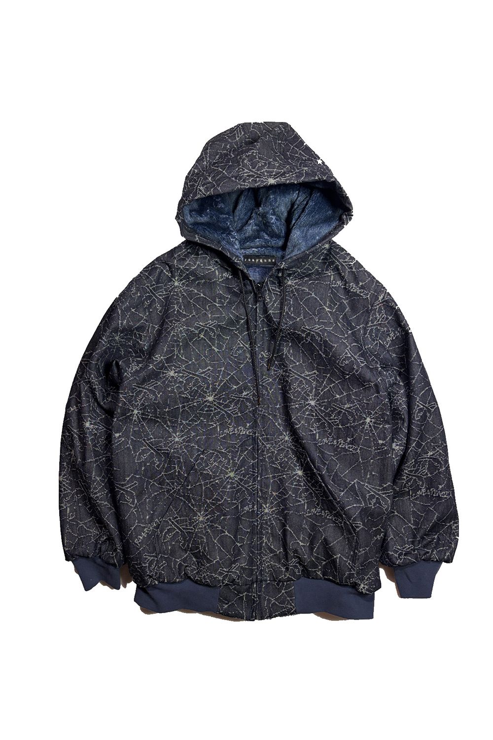 SPIDER JQD HOODIE / リバーシブル スパイダー ジャガード フーディ