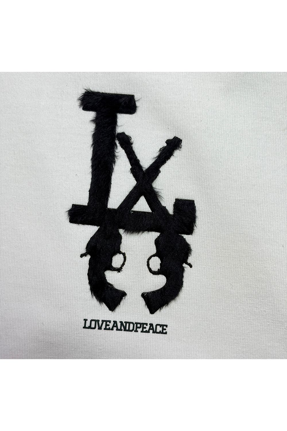 LA FAR PRINT S/S T / LA ファー フロッキープリント ショートスリーブ Tシャツ