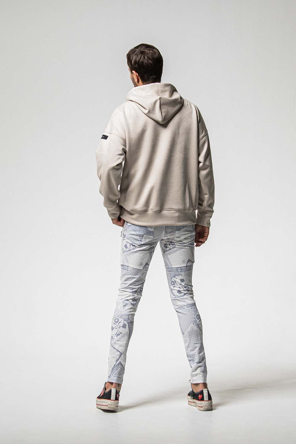 SUEDE LOOSE HOODIE / スウェード ルーズ フーディ