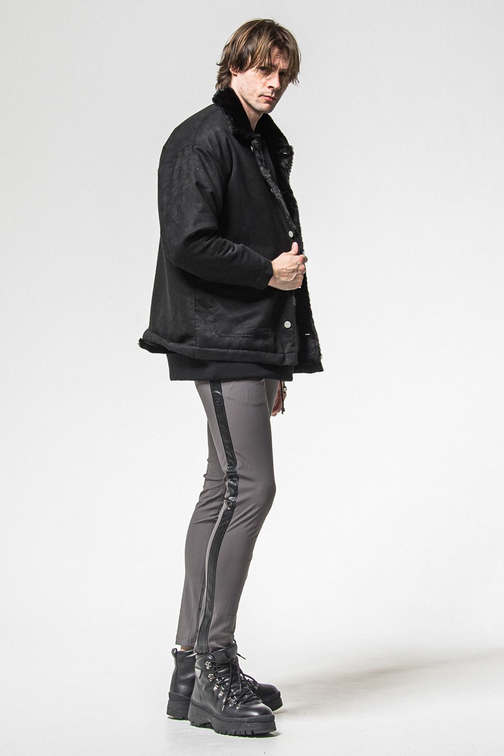 SUEDE FUR COVER ALL / スウェード ファー カバーオール