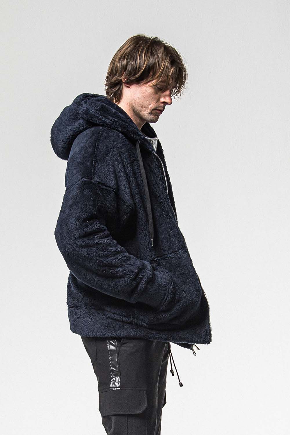 BOA ZIP LOOSE HOODIE / ボア ジップ ルーズ フーディ