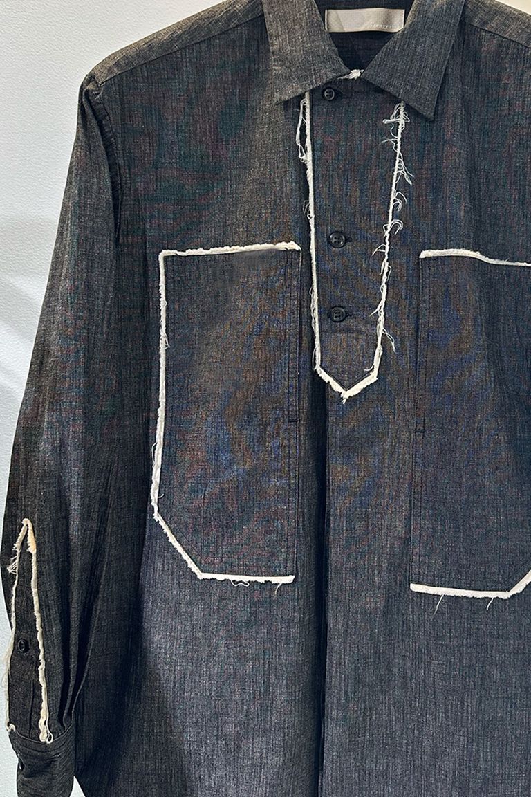 meagratia 新作シャツ”Slub dungaree SH”
