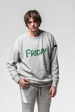 FRIDAY OLD LOGO VELOURS FLEECE TRAINER / フライデー オールドロゴ ベロア フリース トレーナー