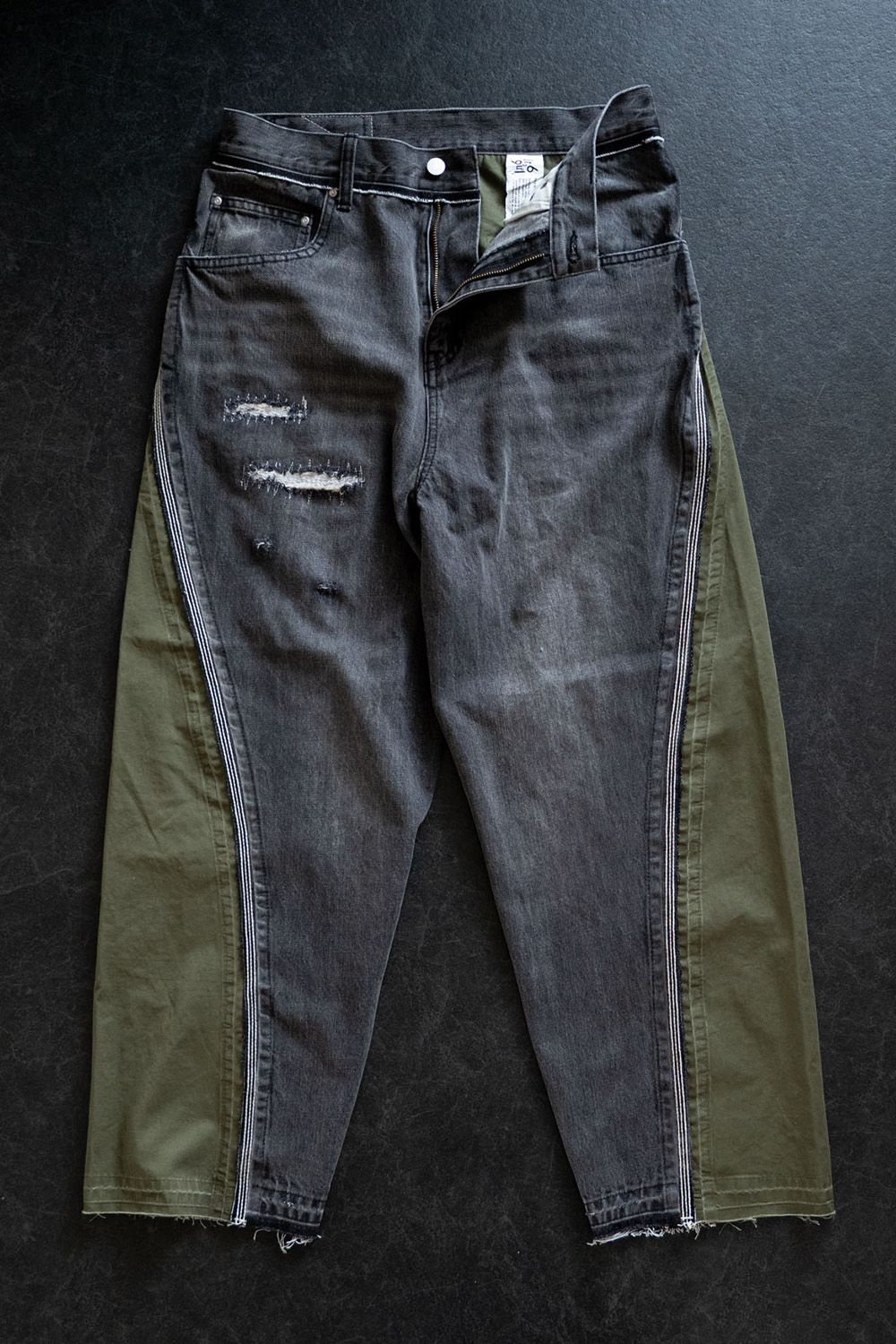 WRAP SEAM LOOSE FIT / ラップ シーム ルーズ フィット リメイク デニム バレルパンツ