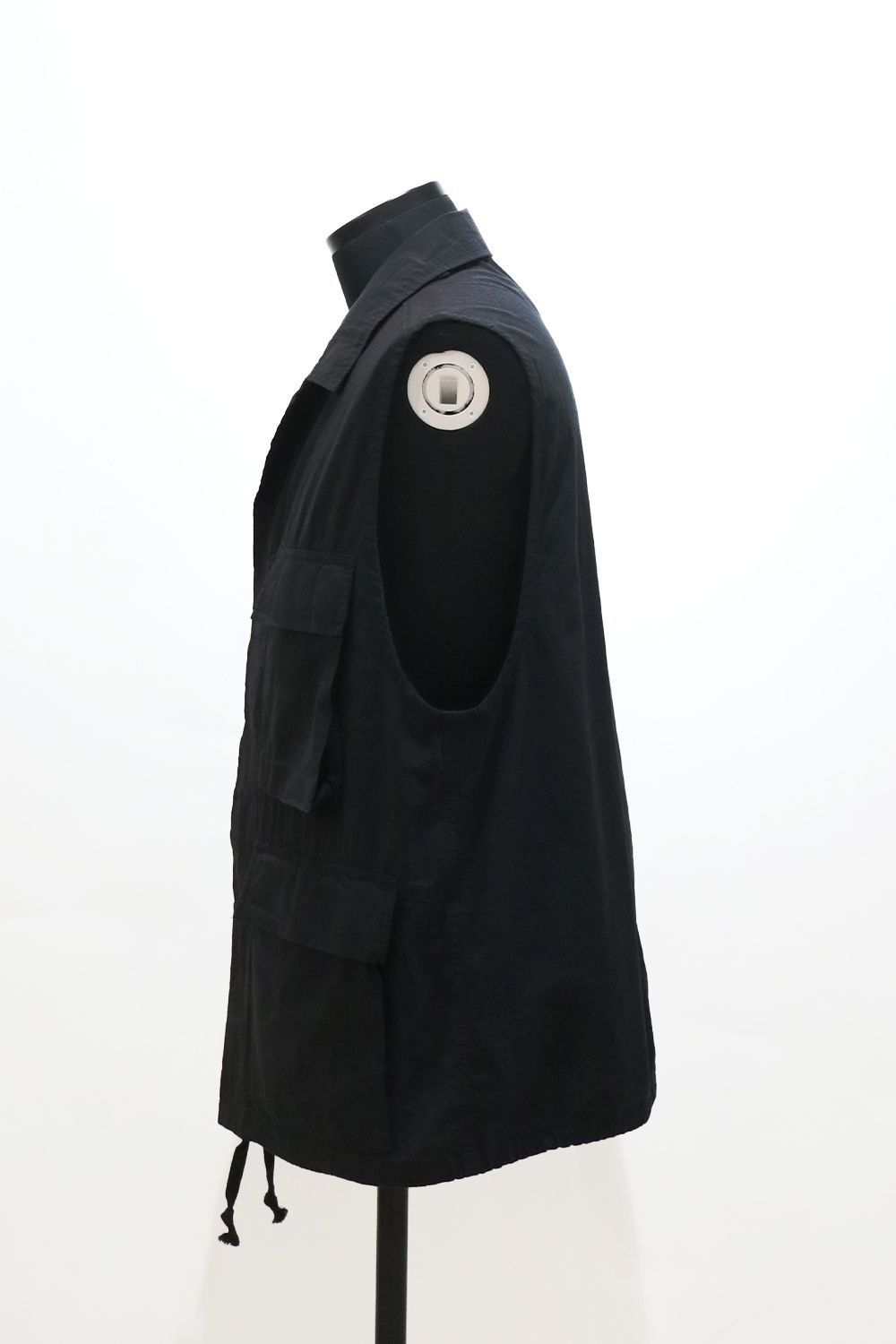 TUMBLED ORGANIC COTTON POPLIN B.D.U VEST / タンブル オーガニック コットン ポプリン バトル ドレス ユニフォーム ベスト