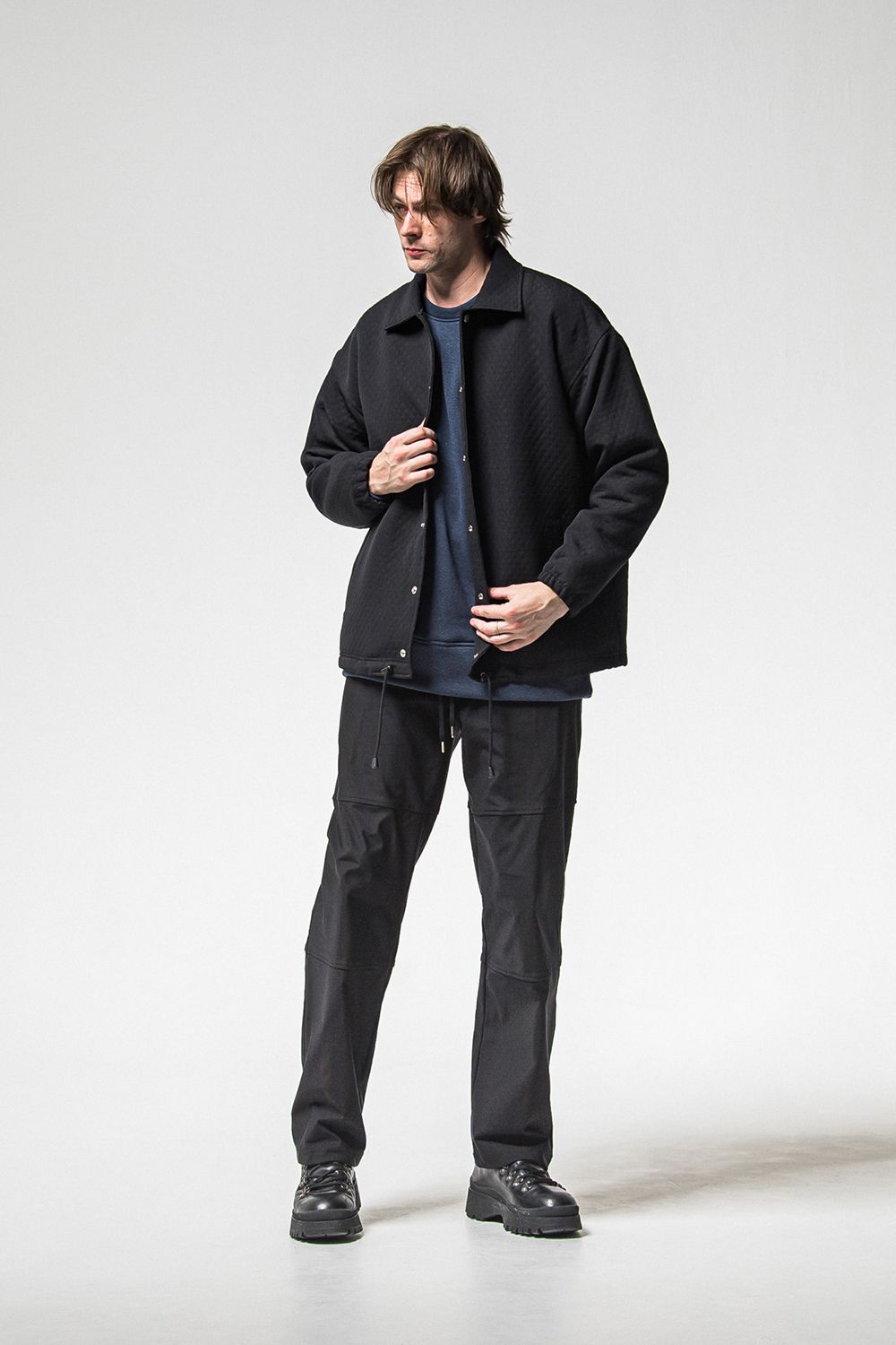 JOHNSON LINE HEAT WIDE TUCK PANTS / ジョンソン ヒート ワイドタックパンツ