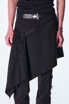 PE Gabardine Hip Hung Muffler / ポリエステル ギャバジン ヒップハング マフラー