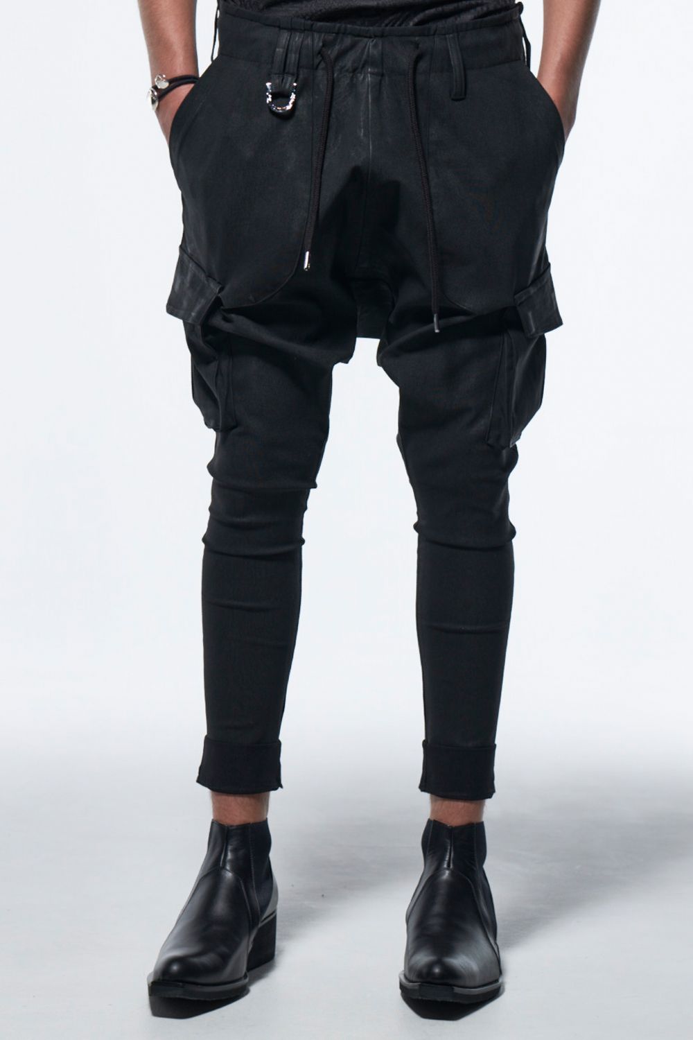 kiryuyrik - Coating High Tension Jersey Sarrouel Easy Cargo Pants