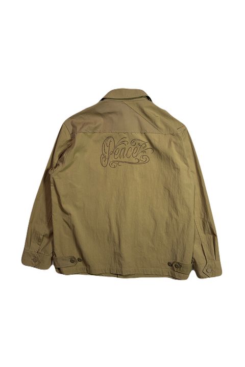 N/C GABA JACKET/Peace / ナイロン コットン  ギャバジン ジャケット Peace METAL HOTFIX