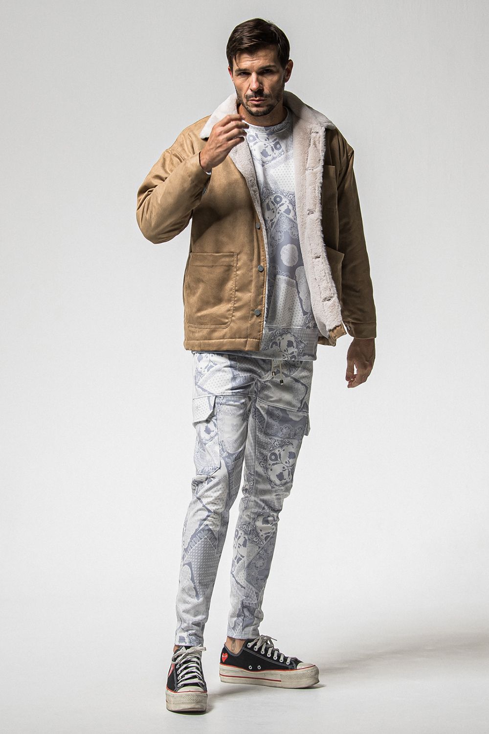 SUEDE FUR COVER ALL / スウェード ファー カバーオール