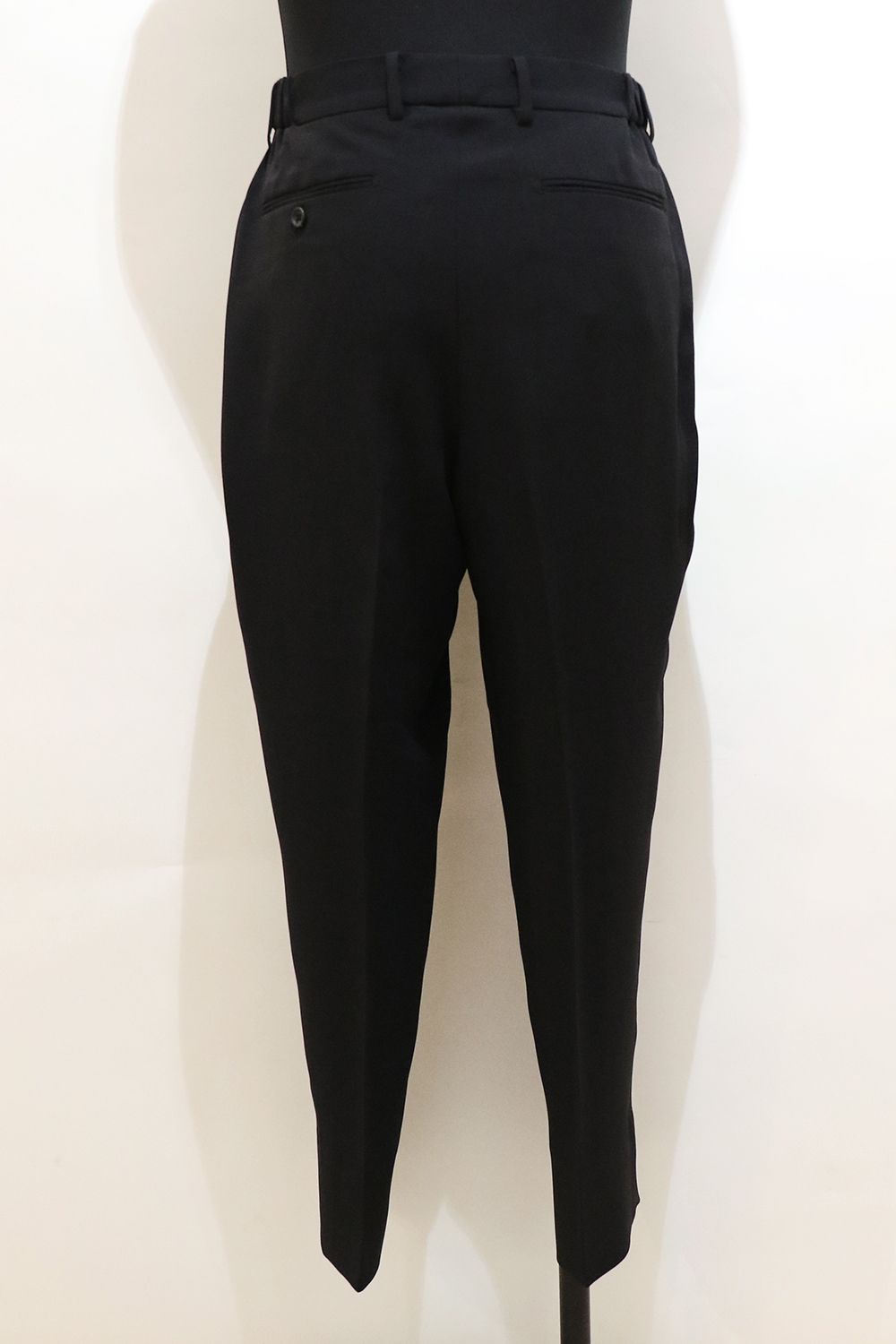 MELANGE TWILL SHIRRING TROUSERS / メランジ ツイル シャーリング トラウザーズ