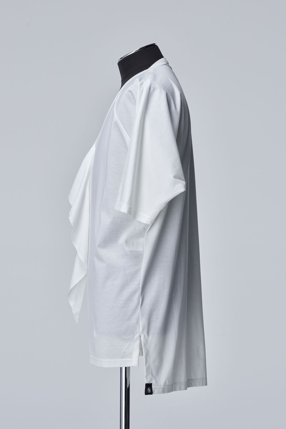Viscose Organic Frill V Dolman T-Shirt