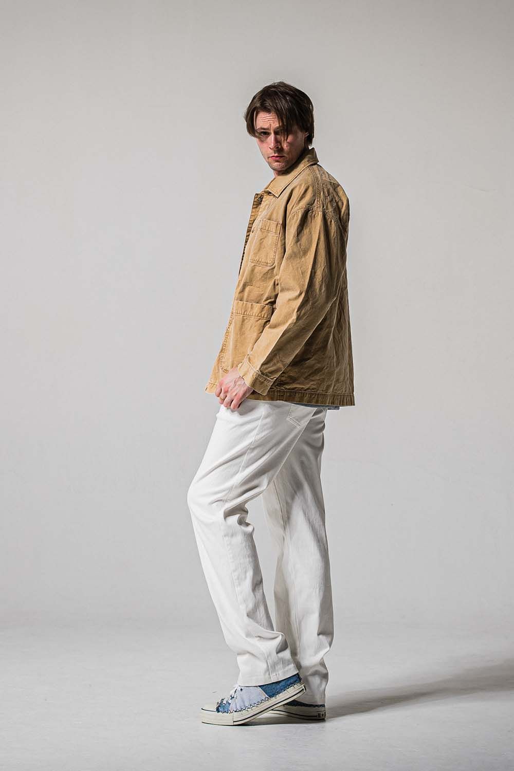 DENIM JERSEY WIDE PT / デニムジャージワイドパンツ