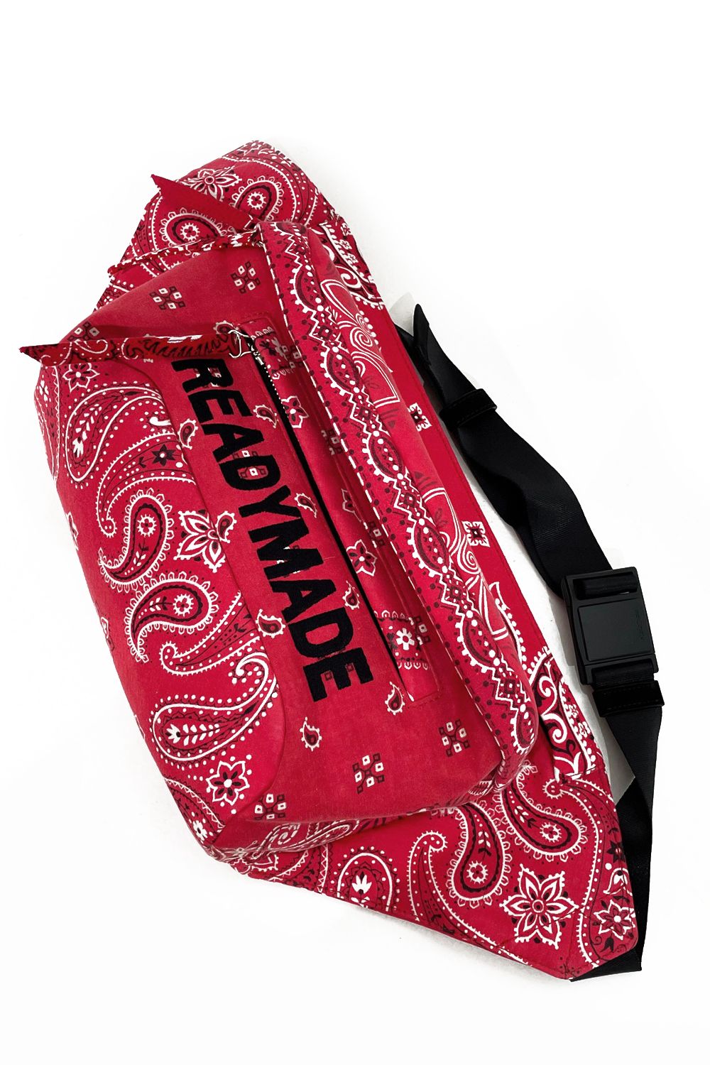 READYMADE - RED BANDANA BELT BAG(LOGO) | laid-back